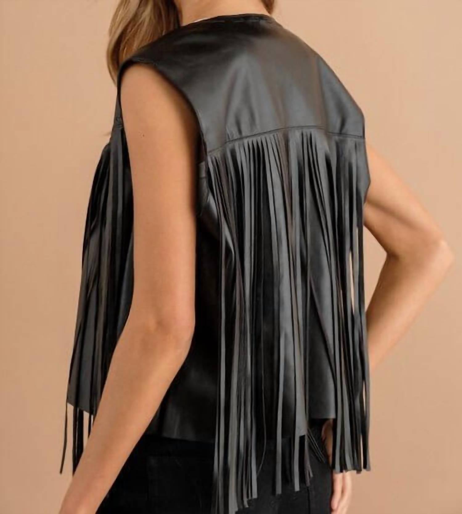 Blue B - Wynonna Faux Leather Vest