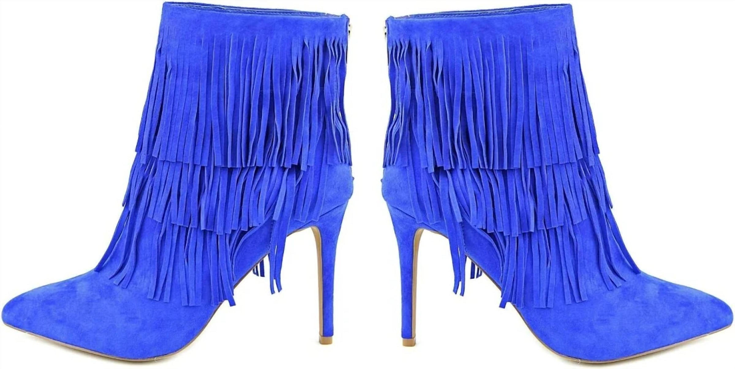 STEVE MADDEN Women's Flapper Ankle Bootie in blue - women's shoe