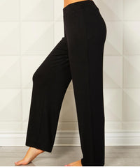 Angel Apparel Wide Leg Lounge Pants in black - women's pants