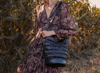 Per Lei New York - Women's Emery Woven Leather Shoulder Bag