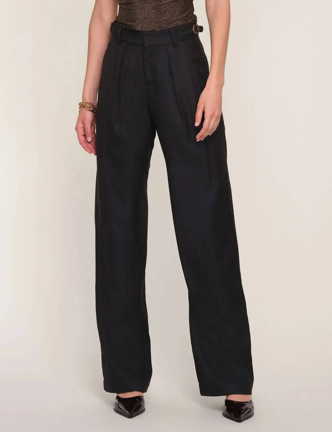 heartloom Remy Wide Leg Pants in charcoal - women's pants