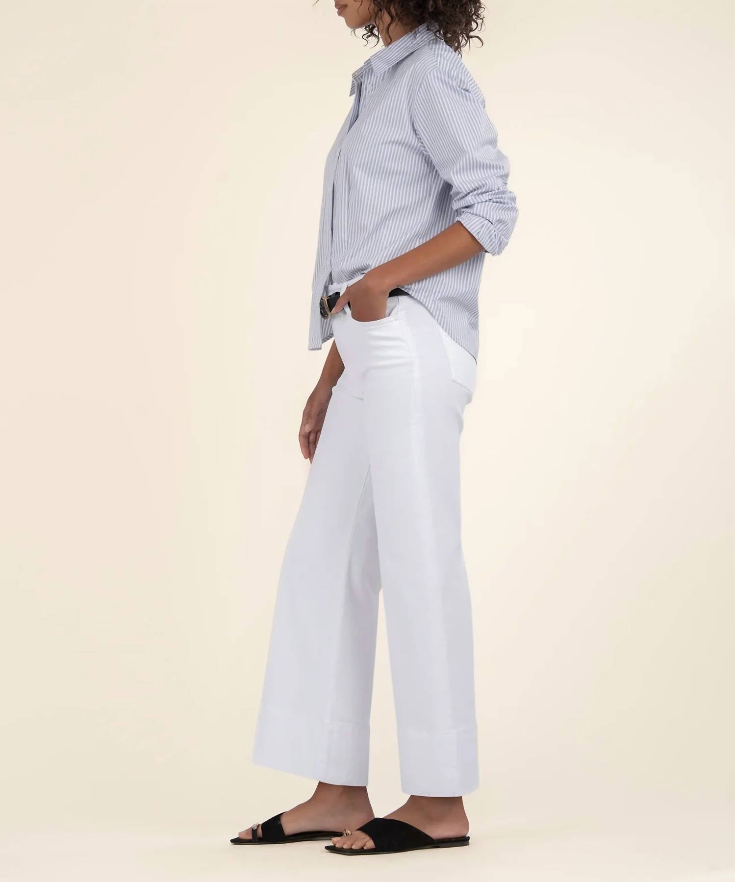 Kut From The Kloth - Meg High Rise Front Pin Tuck Wide Hem Pants