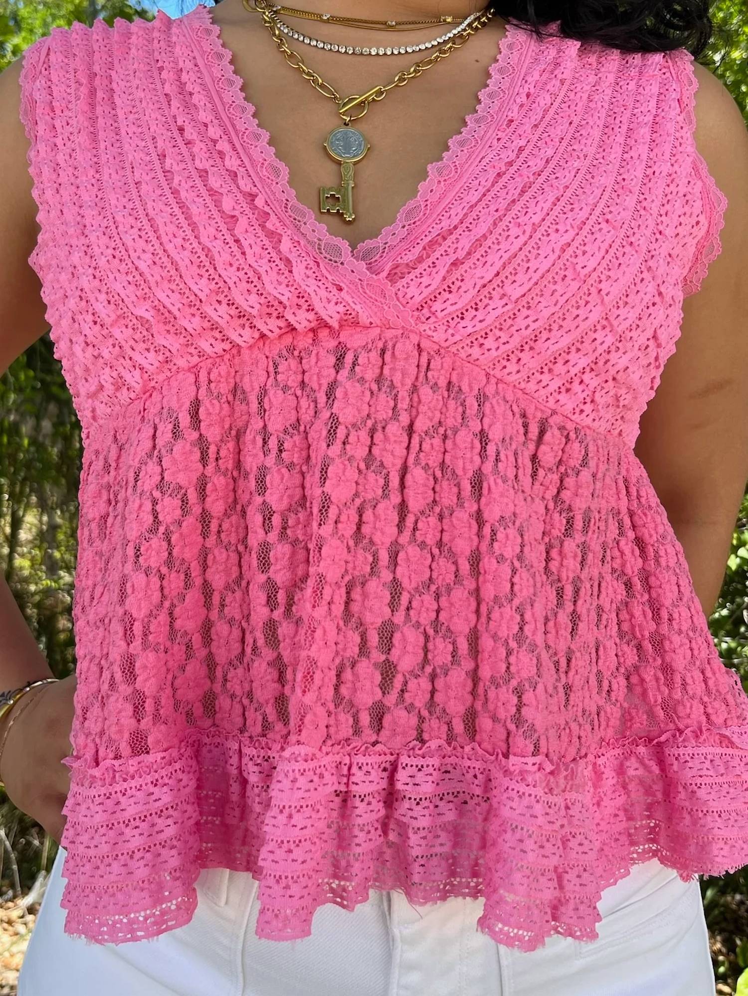 Pol - V-neck Easy Breezy Top