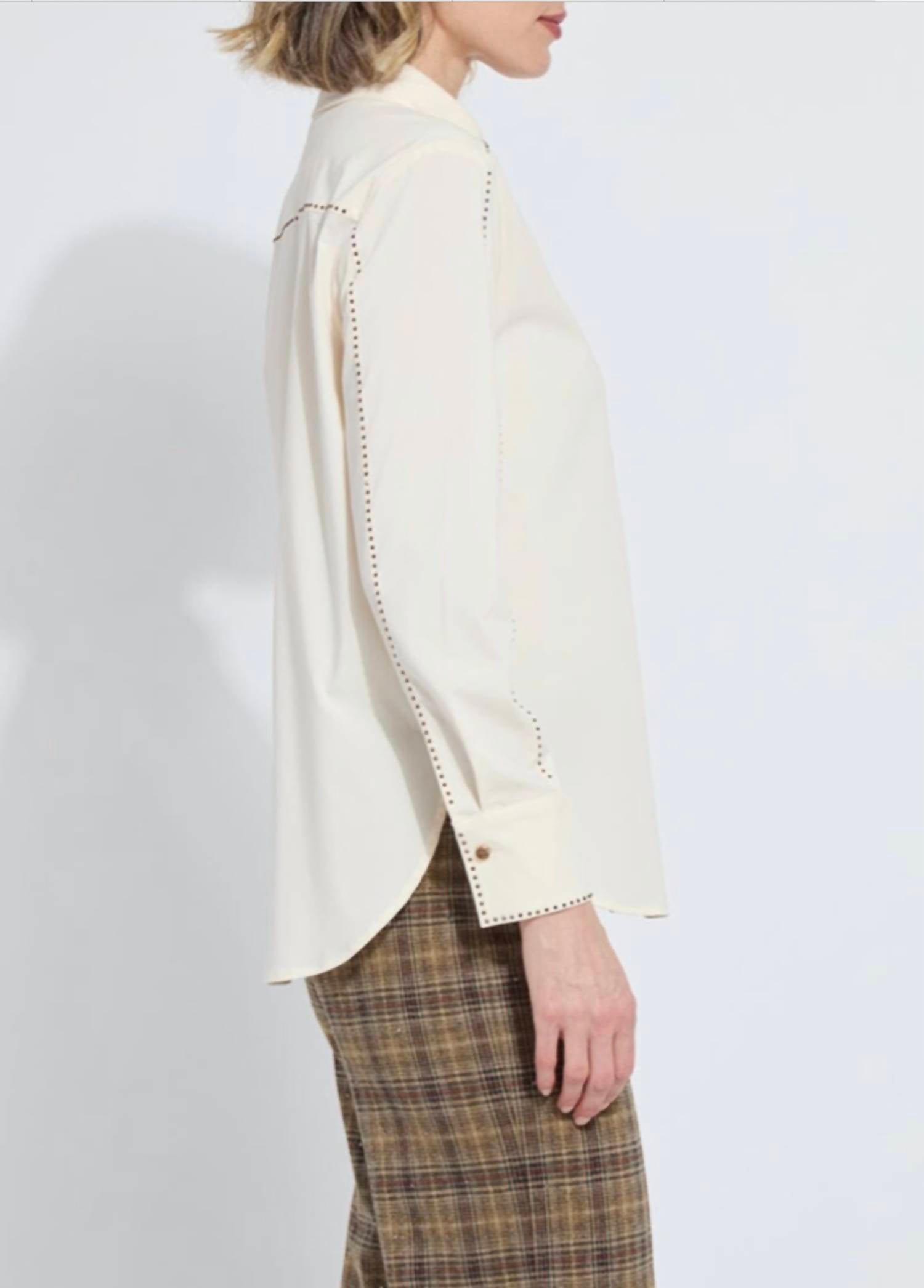 Lysse - racket crystal embellished shirt