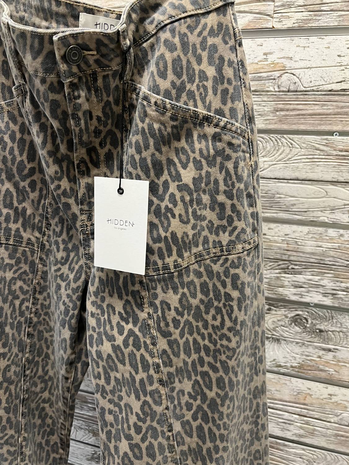 Hidden - Women's Animal Print Denim Jean