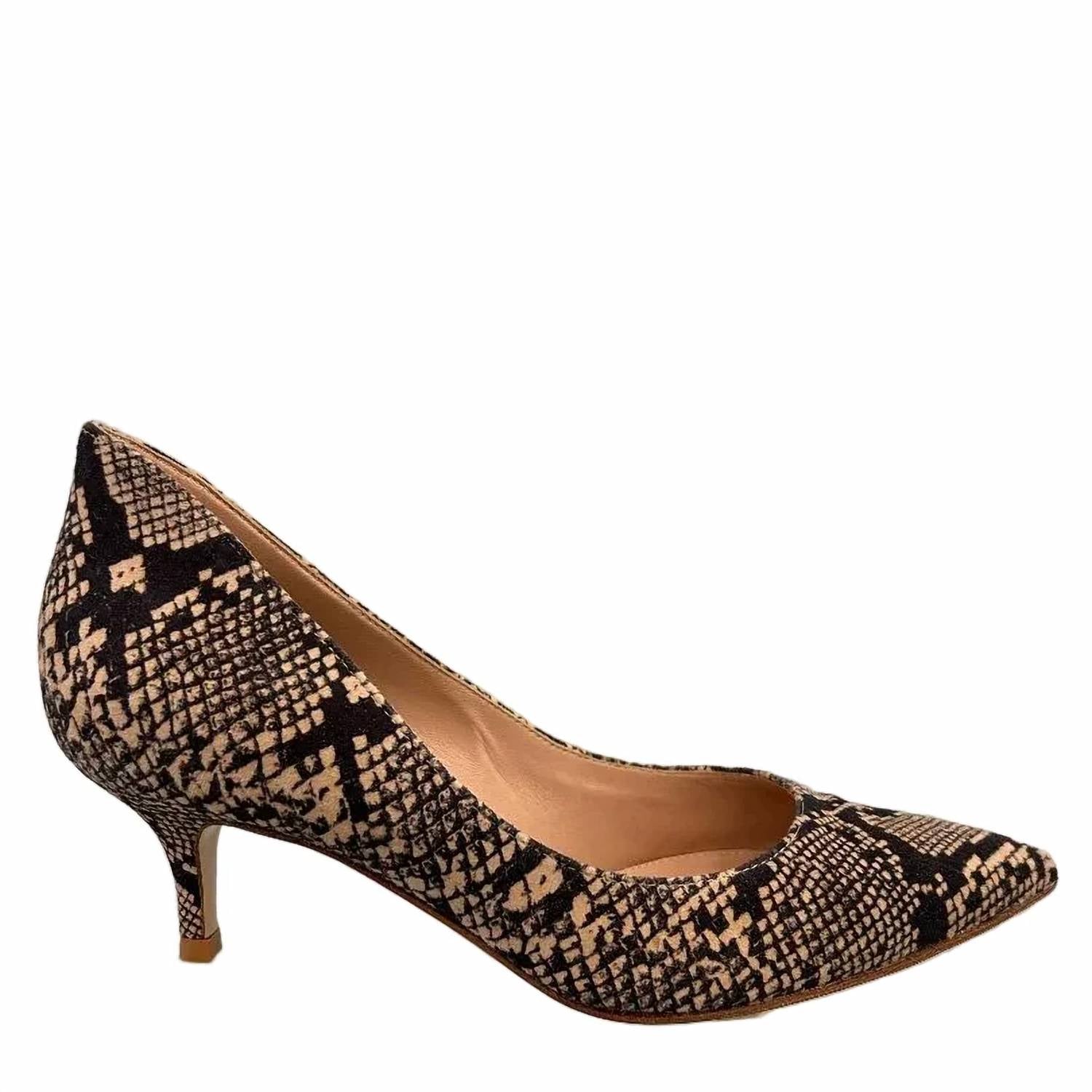 Gianvito Rossi - Women's Ellipsis High Back Python Print Pump