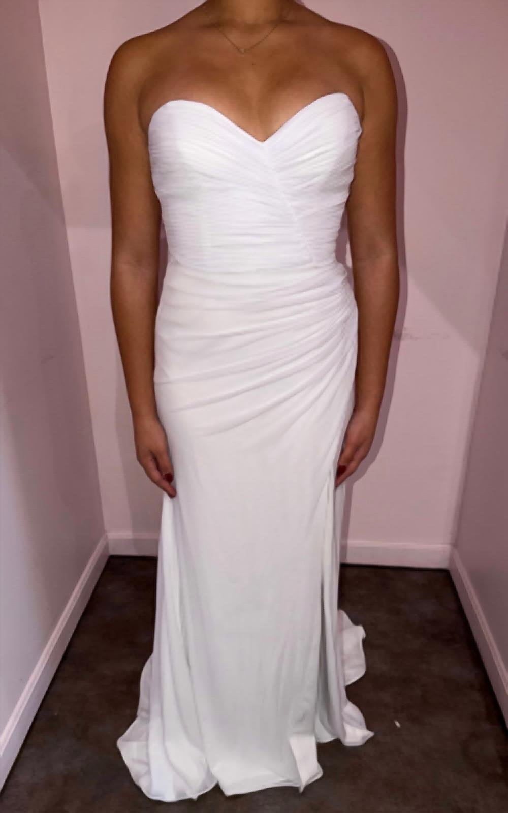 Alyce Paris - Strapless Chiffon Sweetheart Gown