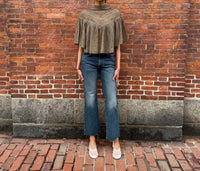 NILI LOTAN Mikki Blouse in military green - women's blouse