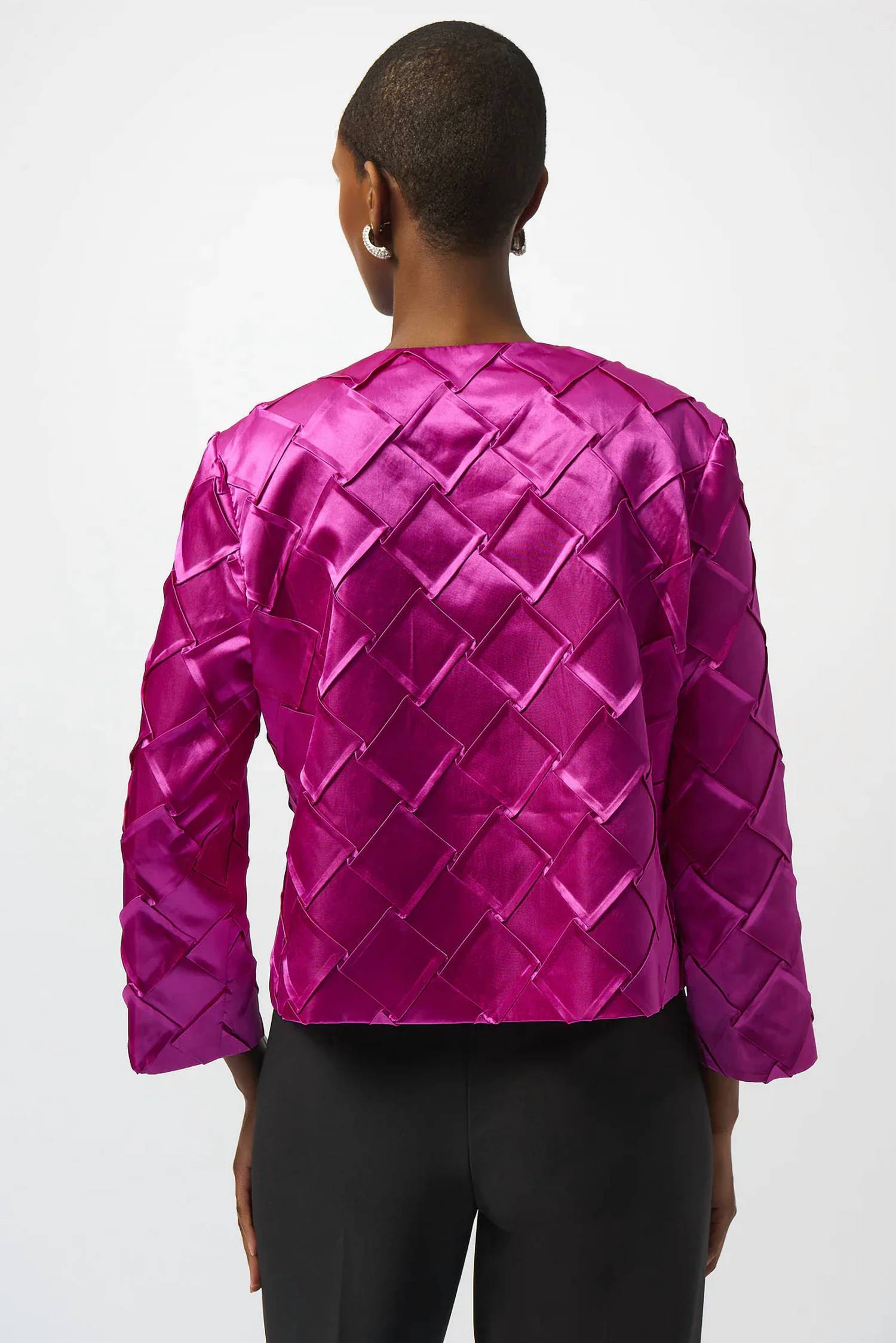 Joseph Ribkoff - Textured Crewneck Jacket