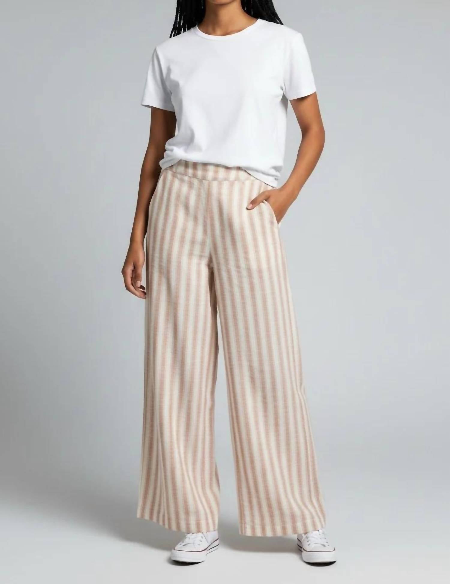 Dex - Mid Rise Stripe Pants
