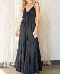 Bucketlist - Brinley Tie Front Jumpsuit