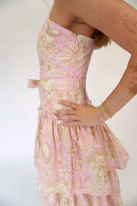 Tcec - Aria Floral Tiered Ruffle Midi Dress