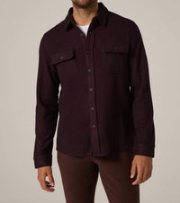 7Diamonds Generation Long Sleeve Shirt in bordeaux - men's shirt