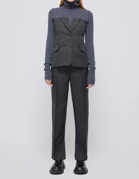 Simkhai - Pinstripe Billie Top