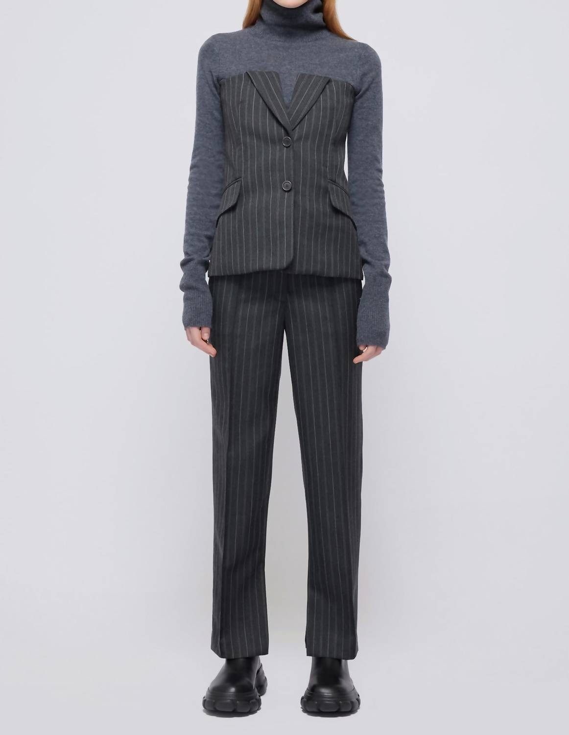 Simkhai - Pinstripe Billie Top