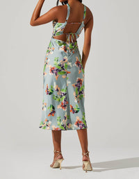 Sandrine Halter Midi Dress