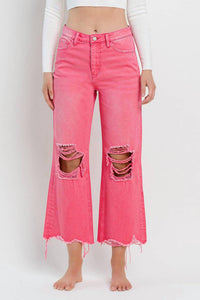 Vervet By Flying Monkey - 90's Vintage High Rise Crop Flare Jeans