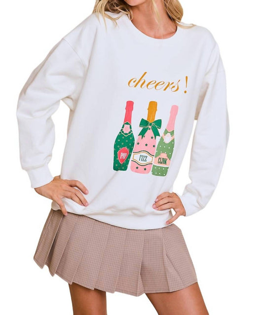 Le Lis - Cheers Graphic Sweatshirt