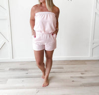 Wasabi + Mint - Maria Bubble Hem Stripe Tube Top