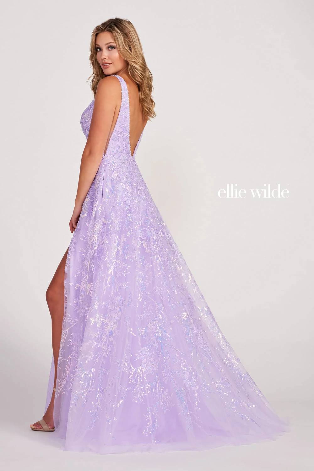 Ellie Wilde - Crystal Beaded Maxi Dress