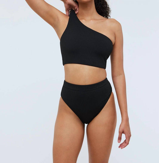 Madewell - One Shoulder Ribbed Bikini Top