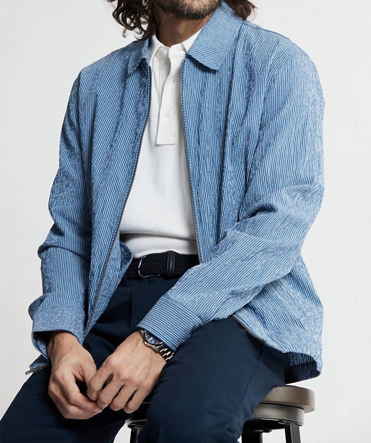 Jachs New York - Charles Seersucker Full Zip Jacket