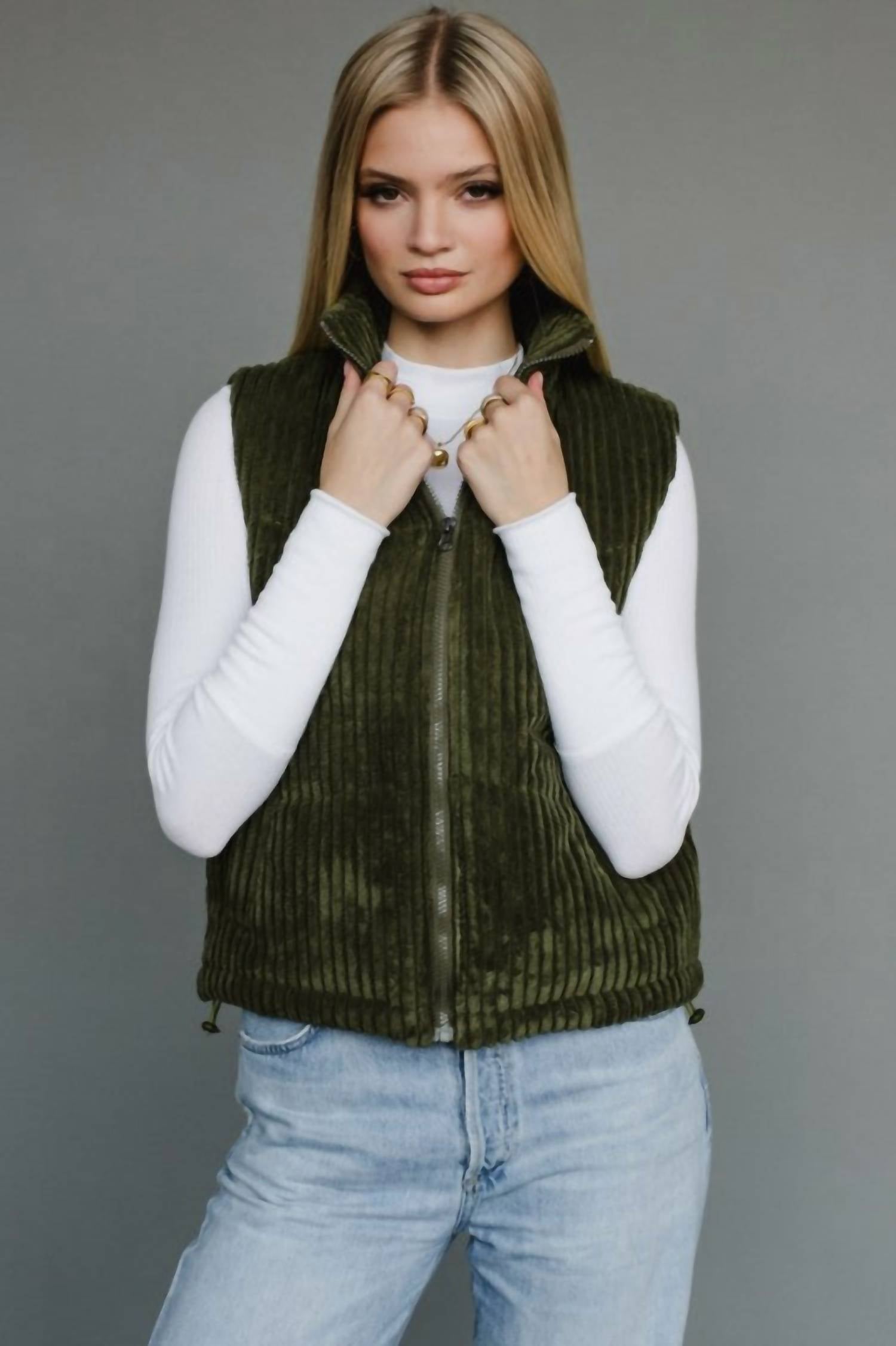 Panache Apparel - Christine Corduroy Vest
