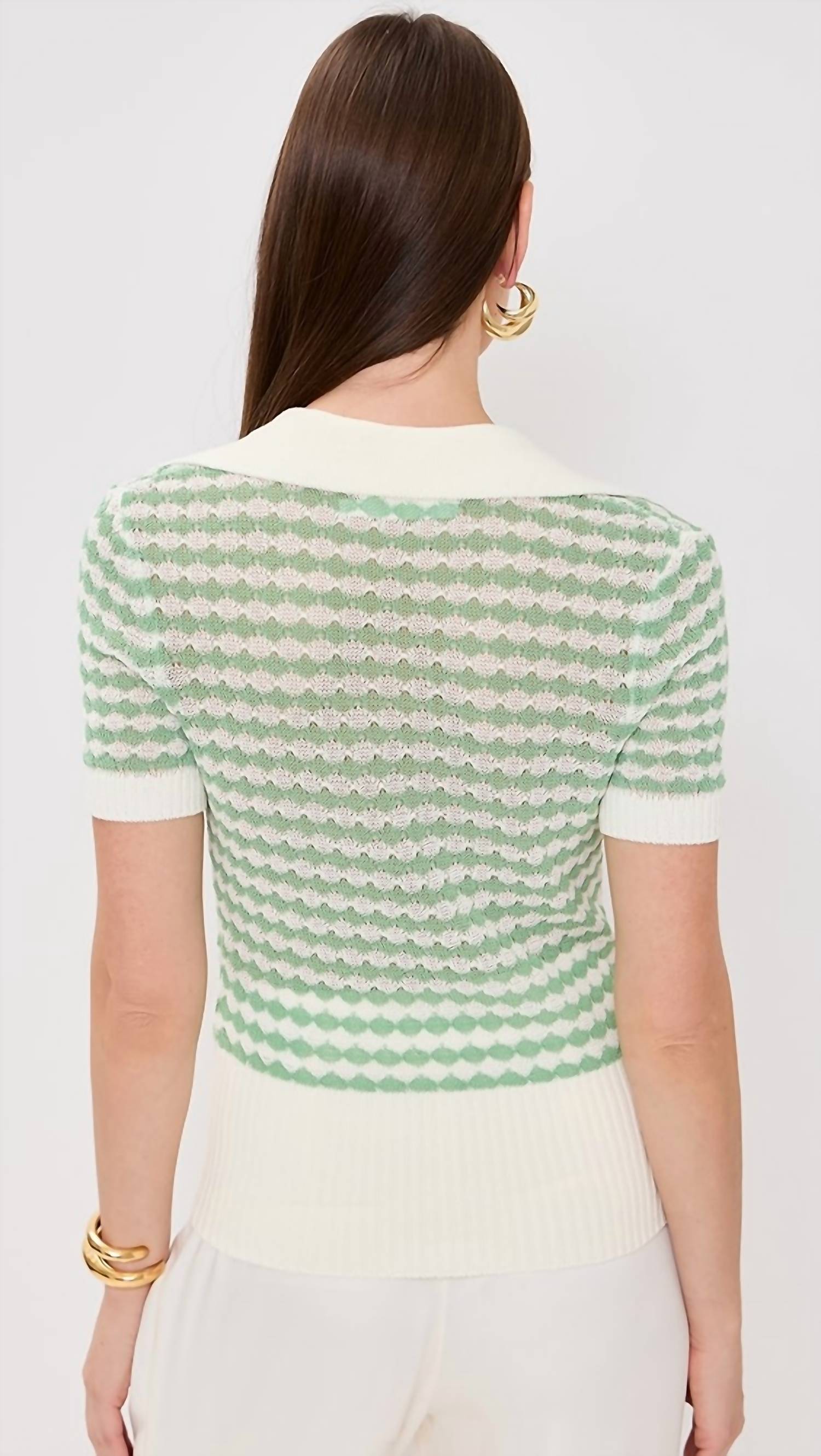 Zimmermann - Everly Scallop Knit Polo