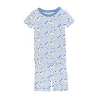 Kickee - Kids' Short Sleeve Pajama Set with Shorts