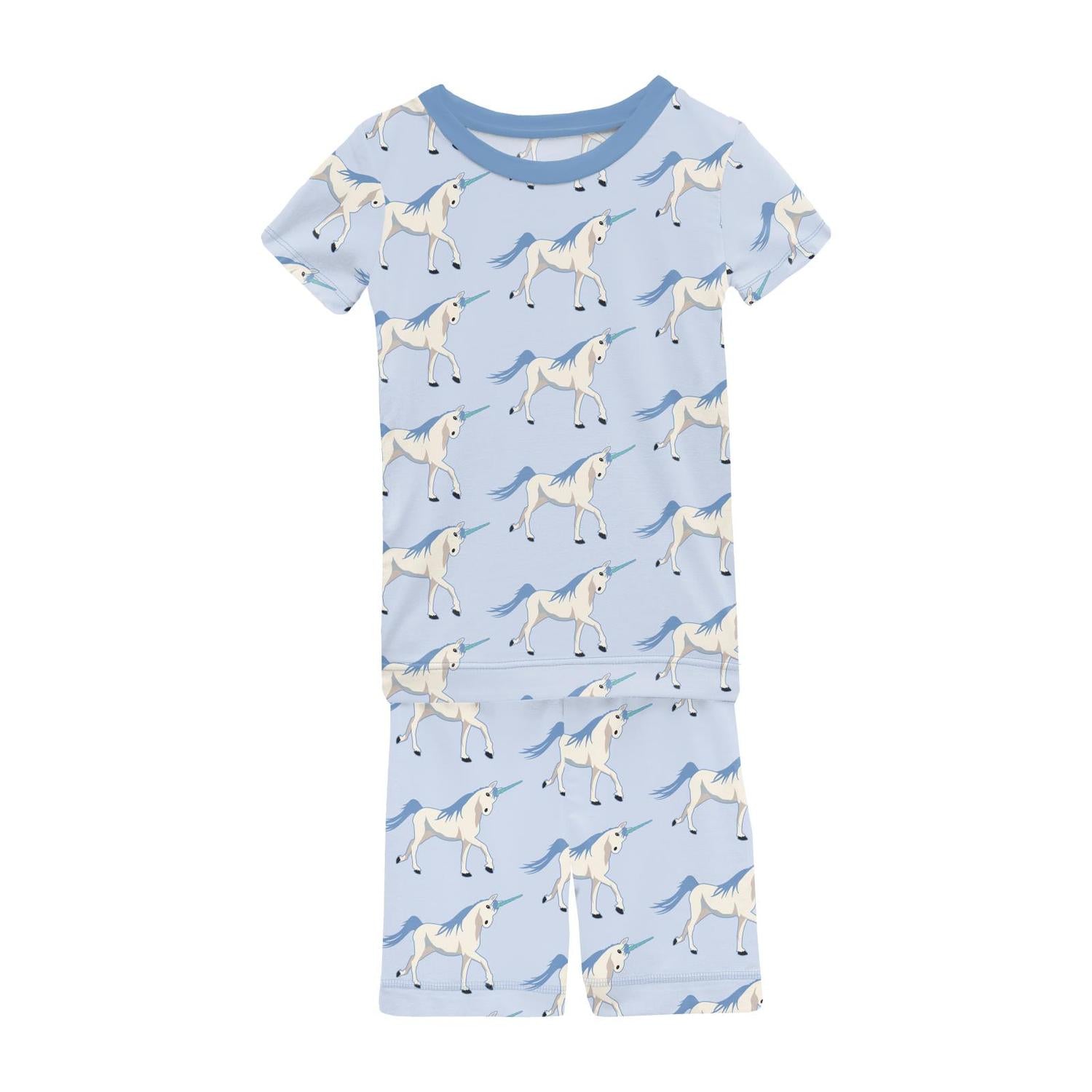 Kickee - Kids' Short Sleeve Pajama Set with Shorts