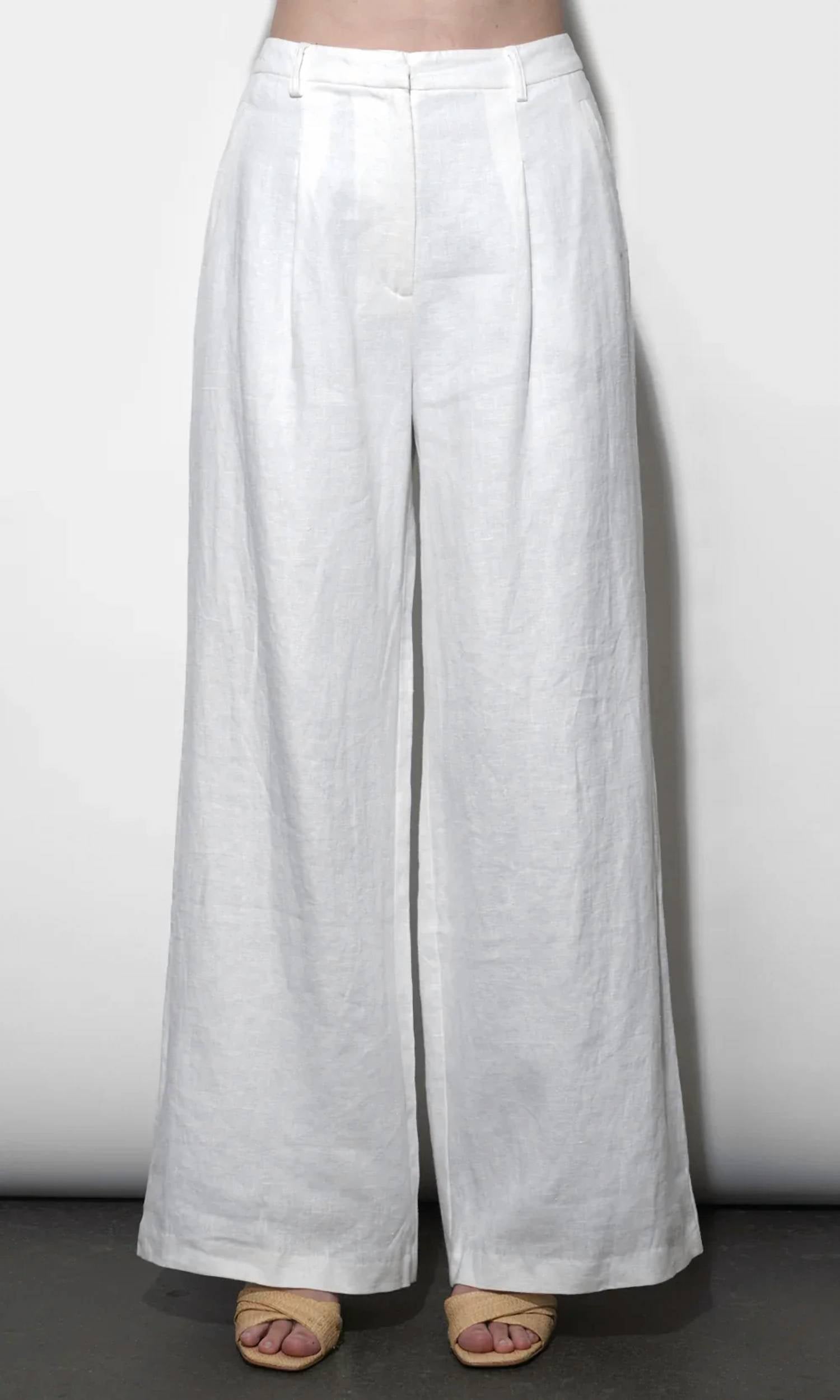 Greylin - Savannah Wide Leg Linen Pants