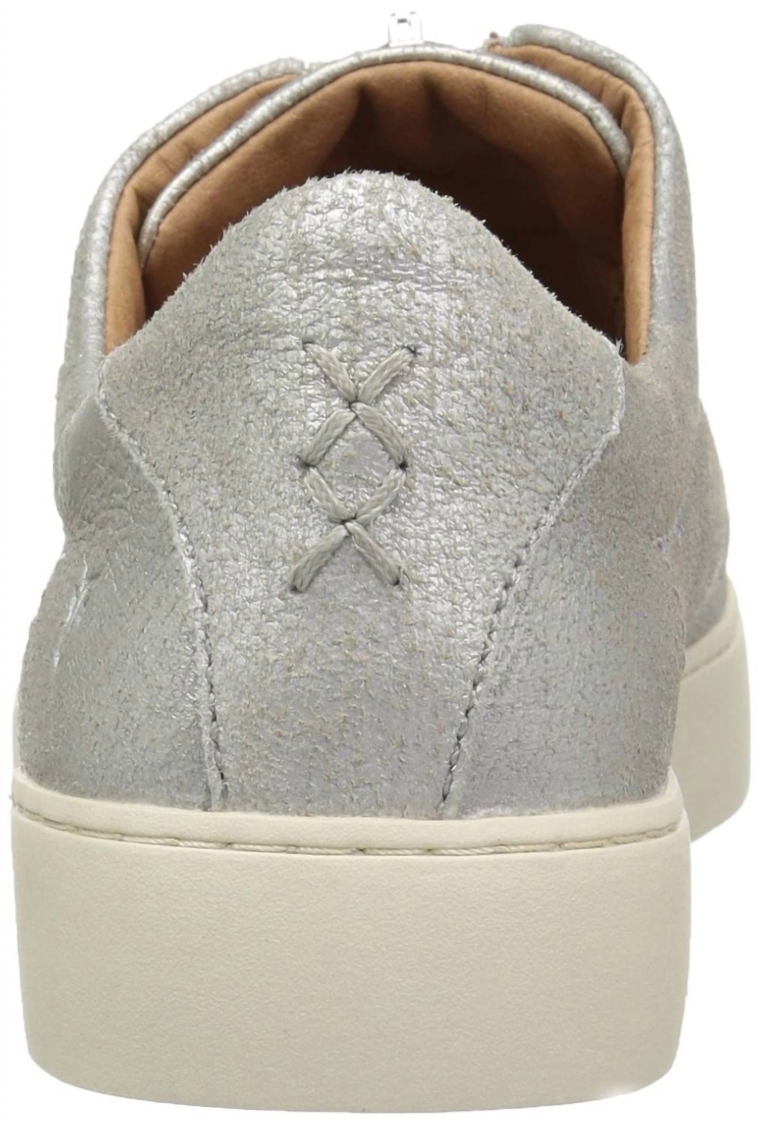 Frye Women's Lena Low Zip Sneaker in silver - women's sneaker - view 6
