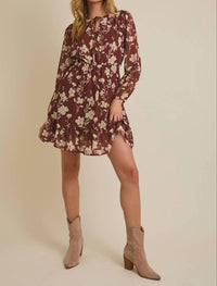 Gilli - Long Sleeve Ruffle Mini Dress