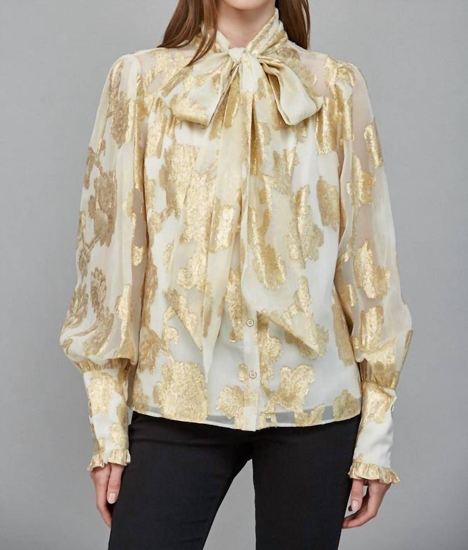 Fate - Daphne Metallic Blouse