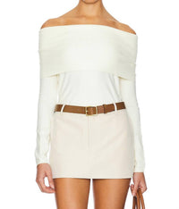 John + Jenn - Damon Off Shoulder Sweater