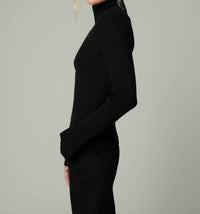 Joe's Jeans Palmer Turtleneck Top in black - women's long sleeve top - alternate view