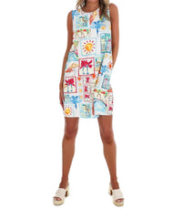 She + Sky - Women's Tropical Getaway Mini Dress