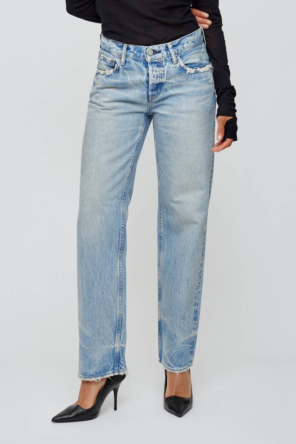Moussy - Wildwood Low-rise Straight Jeans