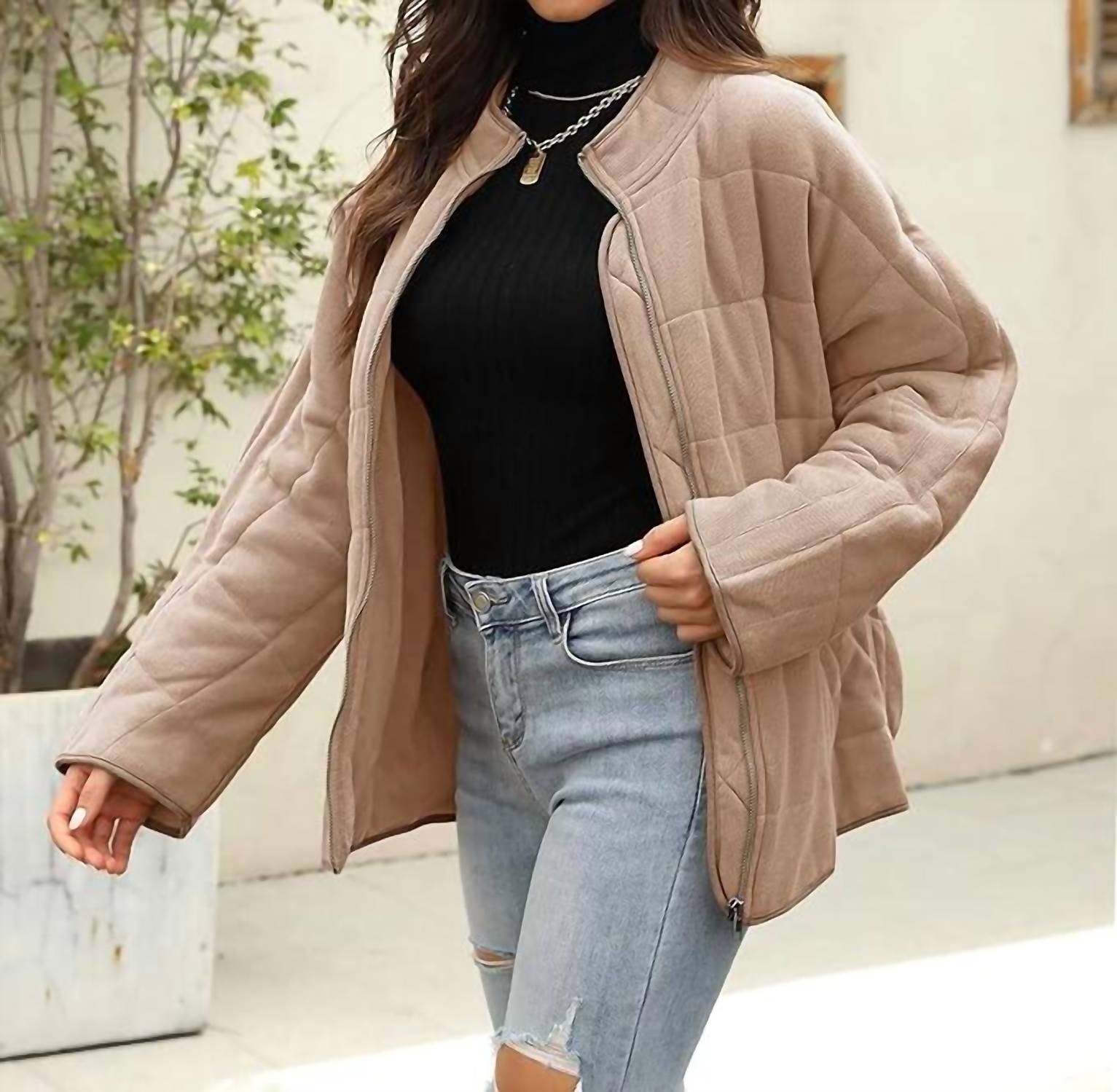 Sweet As A Peach - Quilted Winter Jacket
