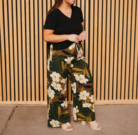 Dex - Palm Blossom Wide Leg Pants
