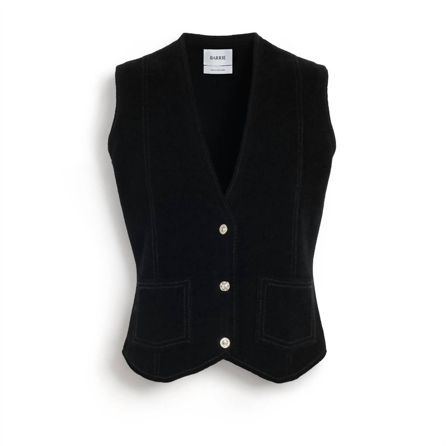 Barrie - Suede Effect Sleeveless Jacket
