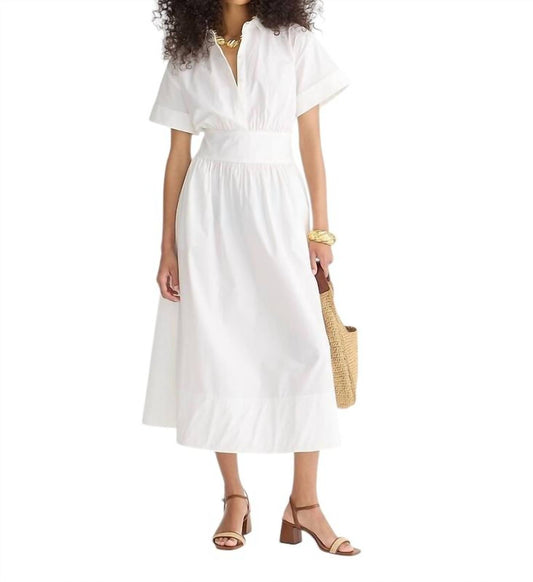 J.Crew - FITTED-WAIST SHIRTDRESS IN STRETCH COTTON POPLIN