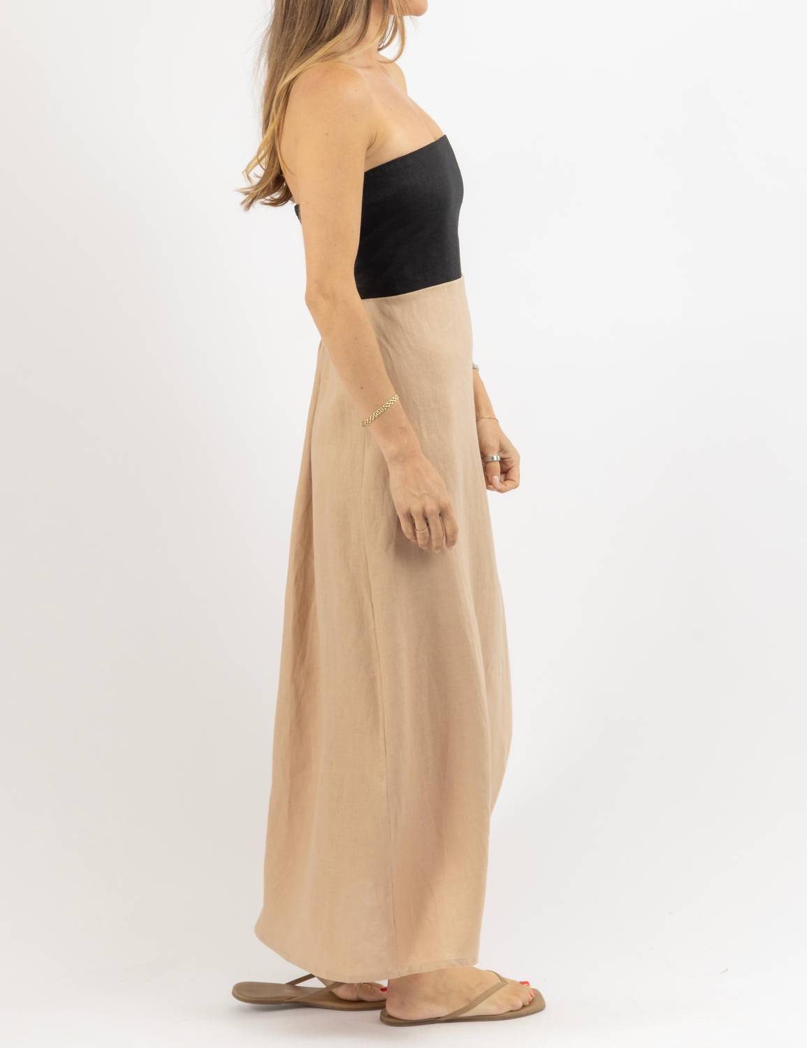 Olivaceous - Milano Linen Dress
