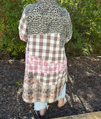 Pol - Mix Long Line Duster Jacket