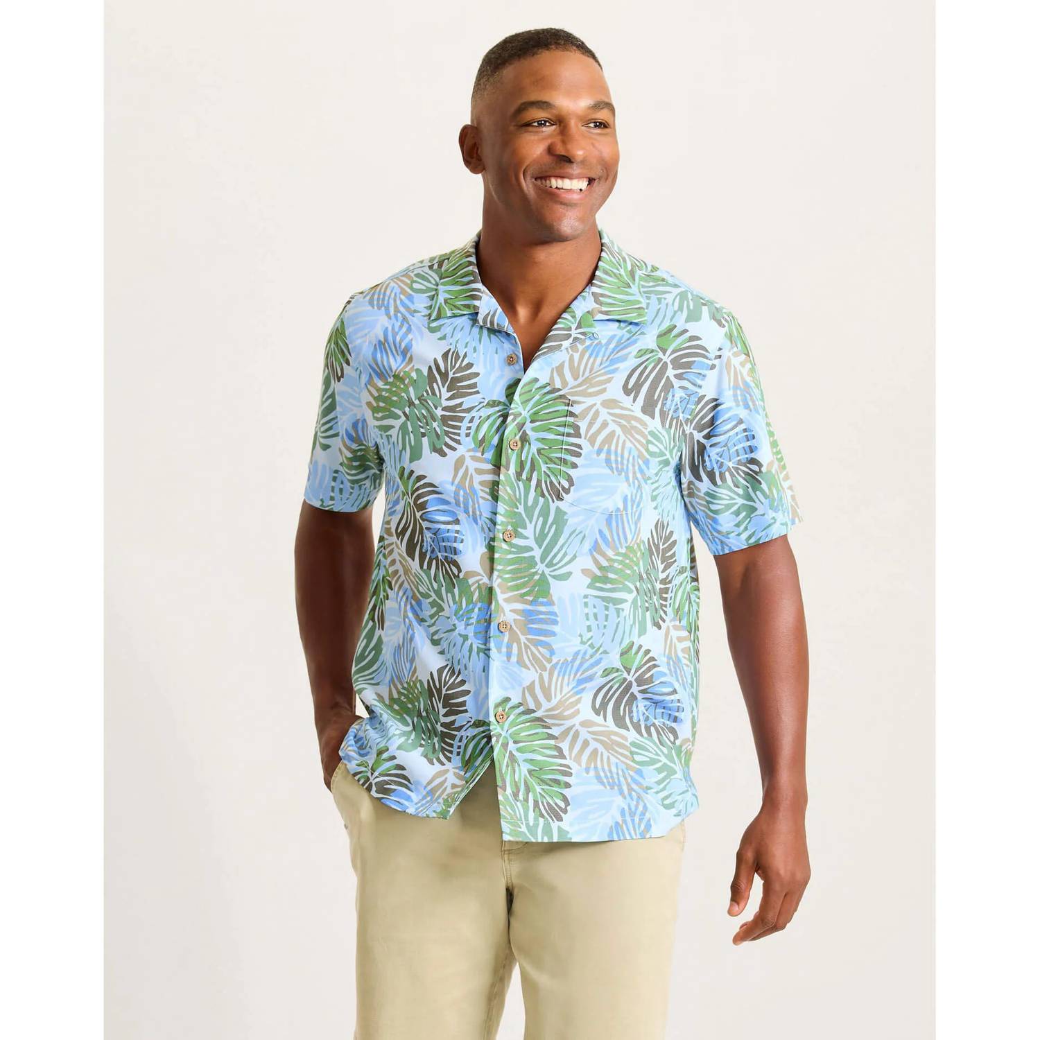 Tommy Bahama - Coastal Ease Jade Jungle Camp Shirt