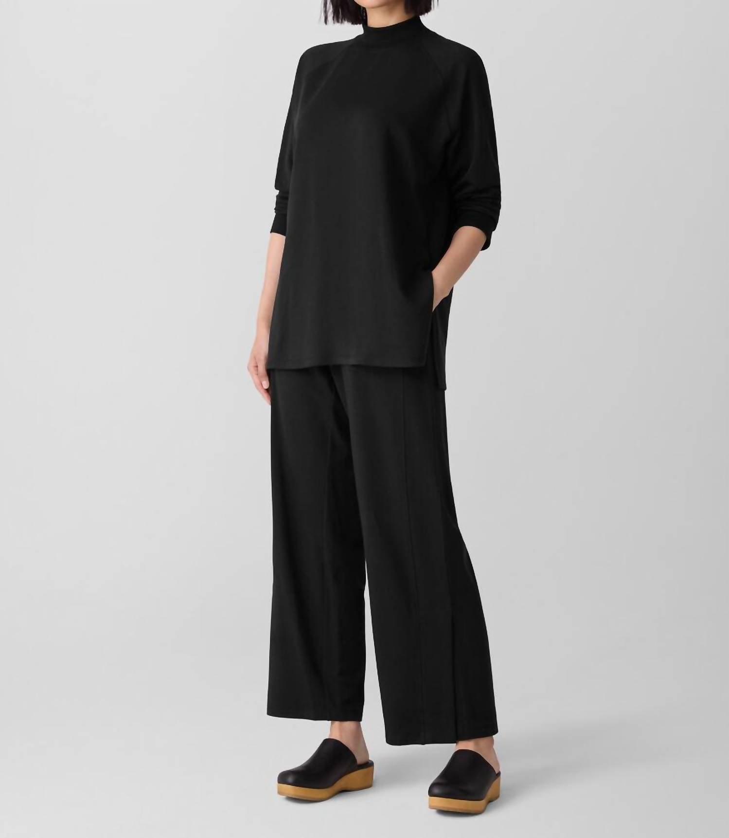 Eileen Fisher - Knit Mock Neck Long Sleeve Tunic