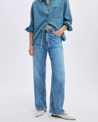 Rag & Bone - Phoebe Drawstring Wide Leg Jeans