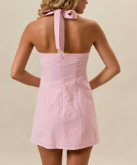 Le Lis - Gingham Halter Dress