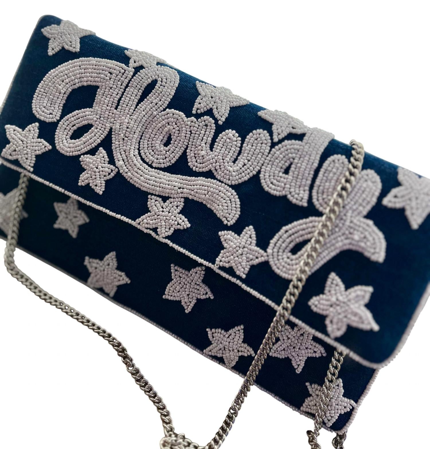 La Chic Designs - Women's Howdy Denim Clutch Bag