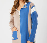 Angel Apparel - Two Tone Stripe Detail Jacket